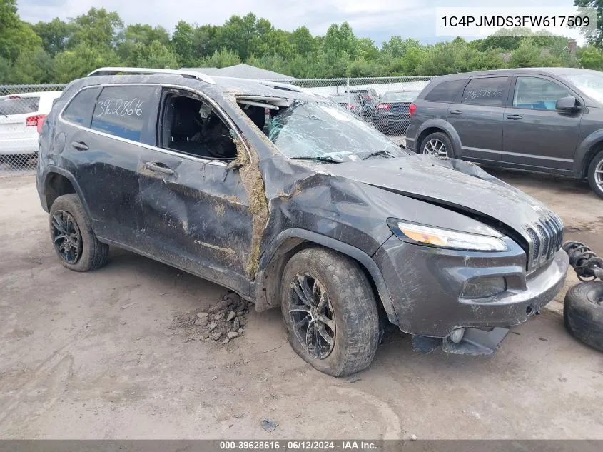 2015 Jeep Cherokee Limited VIN: 1C4PJMDS3FW617509 Lot: 39628616