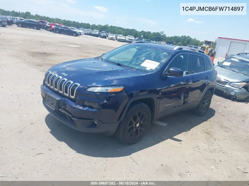 2015 Jeep Cherokee Latitude VIN: 1C4PJMCB6FW714897 Lot: 39687382