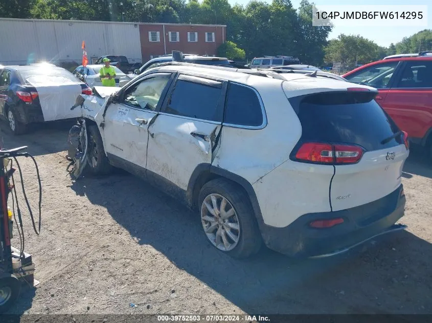 2015 Jeep Cherokee Limited VIN: 1C4PJMDB6FW614295 Lot: 39752503