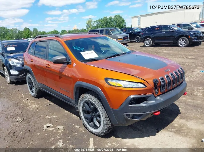 1C4PJMBS7FW785673 2015 Jeep Cherokee Trailhawk