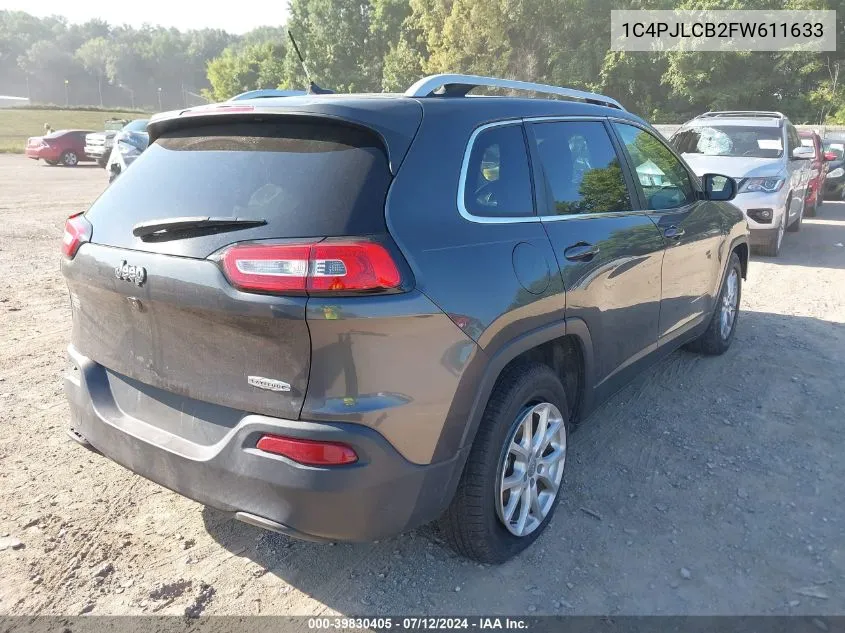 1C4PJLCB2FW611633 2015 Jeep Cherokee Latitude