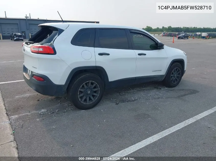 2015 Jeep Cherokee Sport VIN: 1C4PJMAB5FW528710 Lot: 39944828