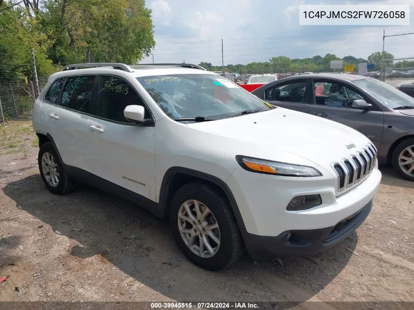 2015 Jeep Cherokee Latitude VIN: 1C4PJMCS2FW726058 Lot: 39945515