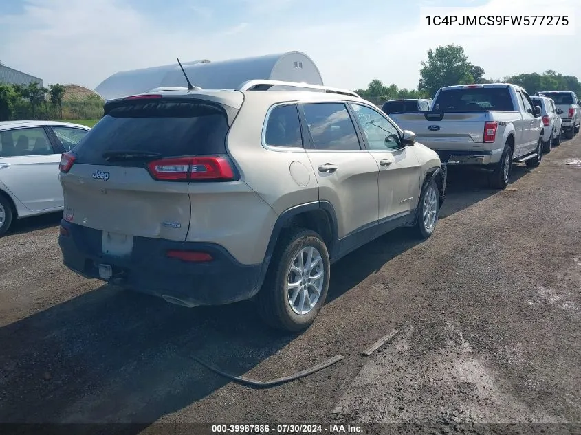 2015 Jeep Cherokee Latitude VIN: 1C4PJMCS9FW577275 Lot: 39987886