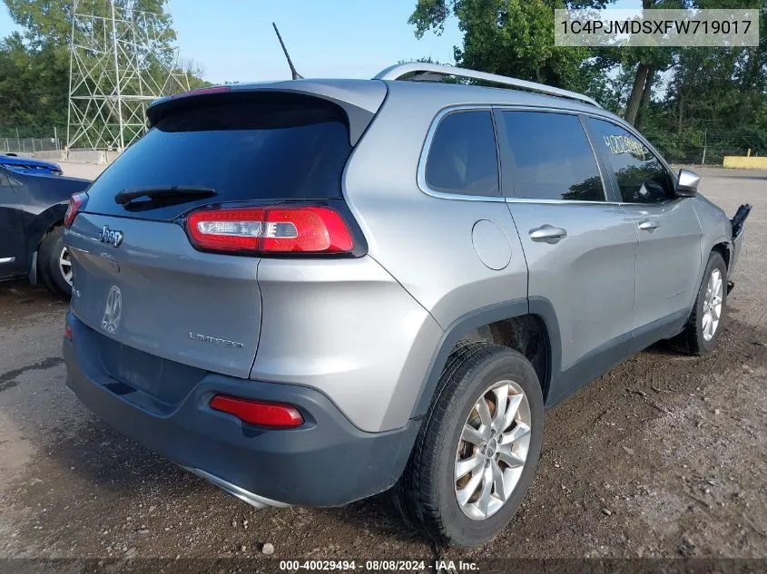 1C4PJMDSXFW719017 2015 Jeep Cherokee Limited