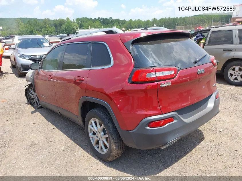 2015 Jeep Cherokee Latitude VIN: 1C4PJLCS4FW572589 Lot: 40030859