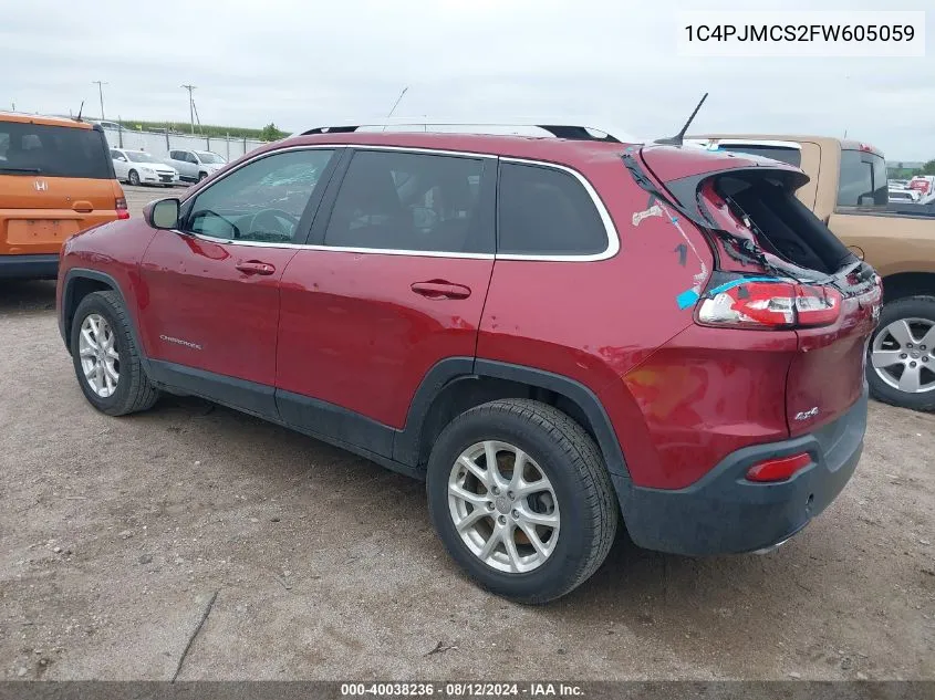 2015 Jeep Cherokee Latitude VIN: 1C4PJMCS2FW605059 Lot: 40038236