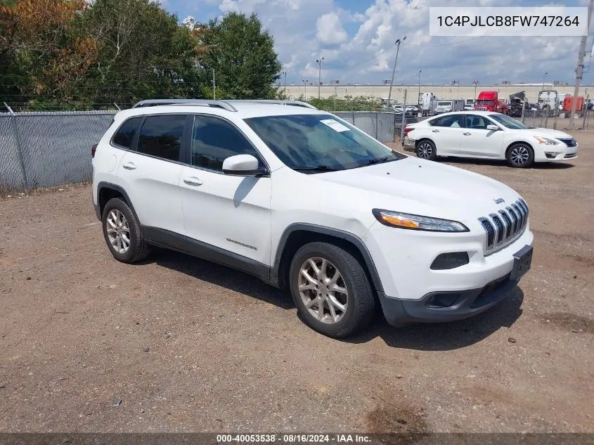 2015 Jeep Cherokee Latitude VIN: 1C4PJLCB8FW747264 Lot: 40053538