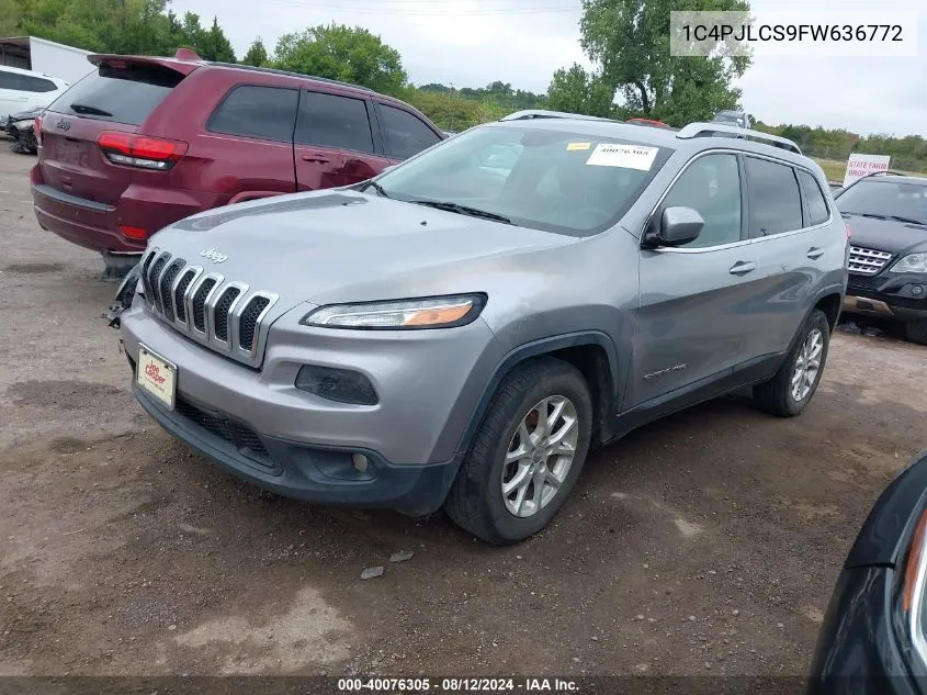 2015 Jeep Cherokee Latitude VIN: 1C4PJLCS9FW636772 Lot: 40076305