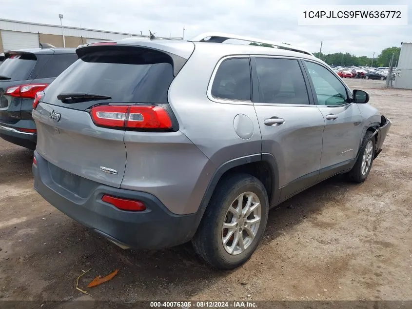 2015 Jeep Cherokee Latitude VIN: 1C4PJLCS9FW636772 Lot: 40076305