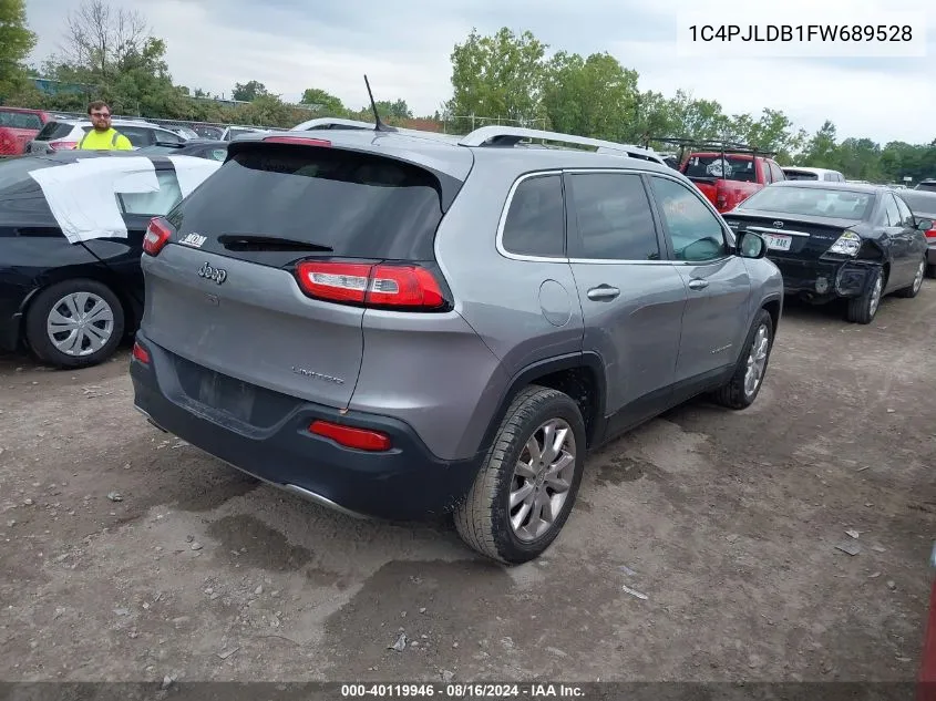 1C4PJLDB1FW689528 2015 Jeep Cherokee Limited