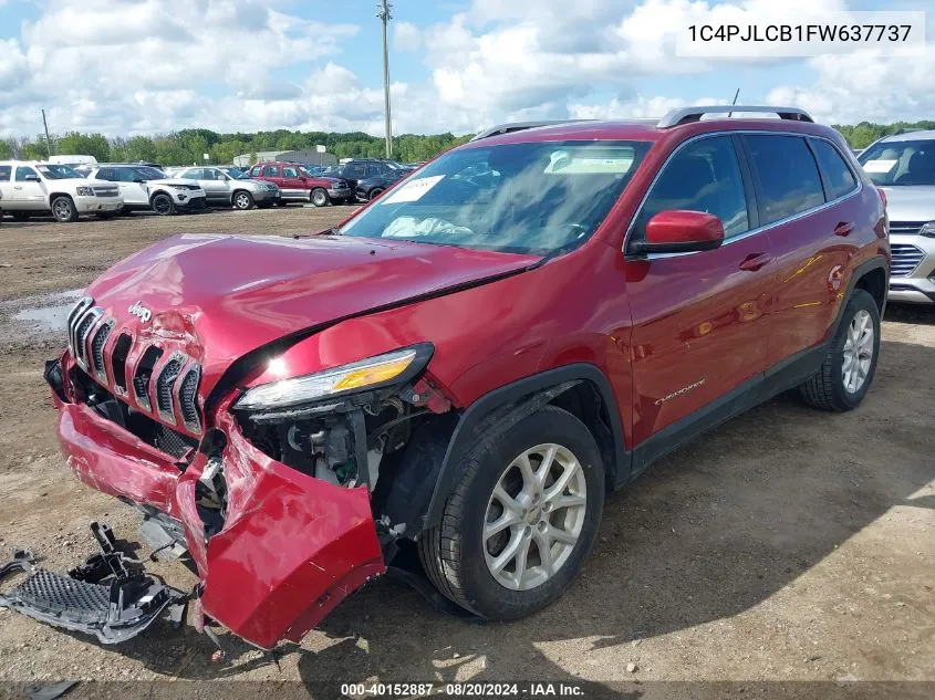 2015 Jeep Cherokee Latitude VIN: 1C4PJLCB1FW637737 Lot: 40152887