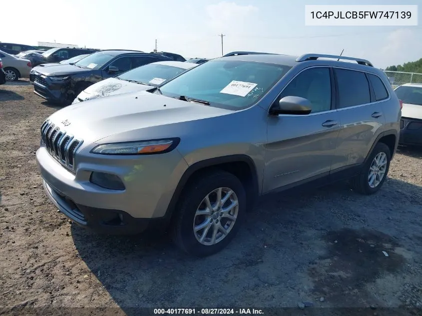 1C4PJLCB5FW747139 2015 Jeep Cherokee Latitude