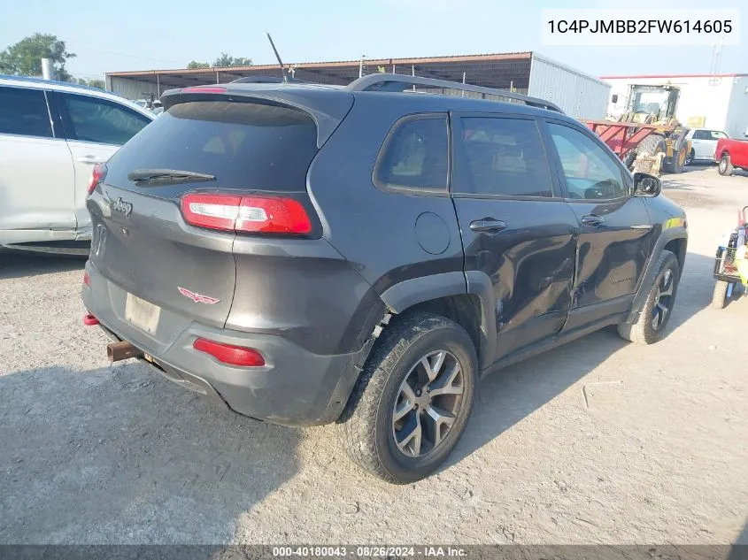 1C4PJMBB2FW614605 2015 Jeep Cherokee Trailhawk