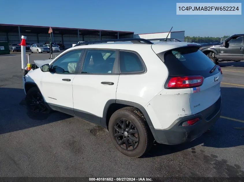 1C4PJMAB2FW652224 2015 Jeep Cherokee Sport