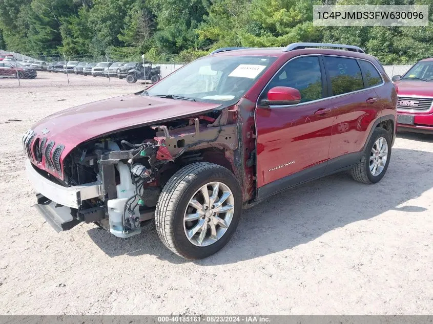 2015 Jeep Cherokee Limited VIN: 1C4PJMDS3FW630096 Lot: 40185161