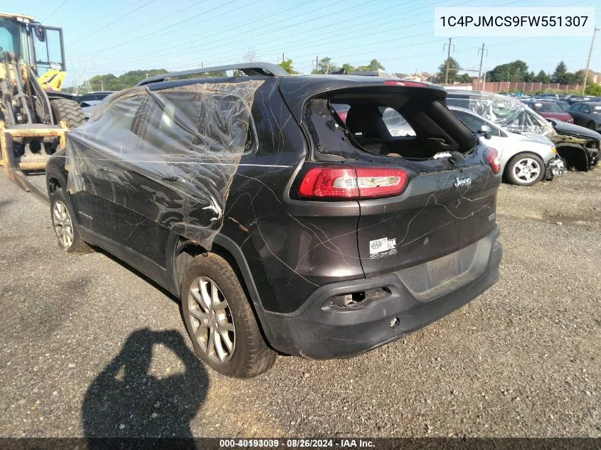 2015 Jeep Cherokee Latitude VIN: 1C4PJMCS9FW551307 Lot: 40193039