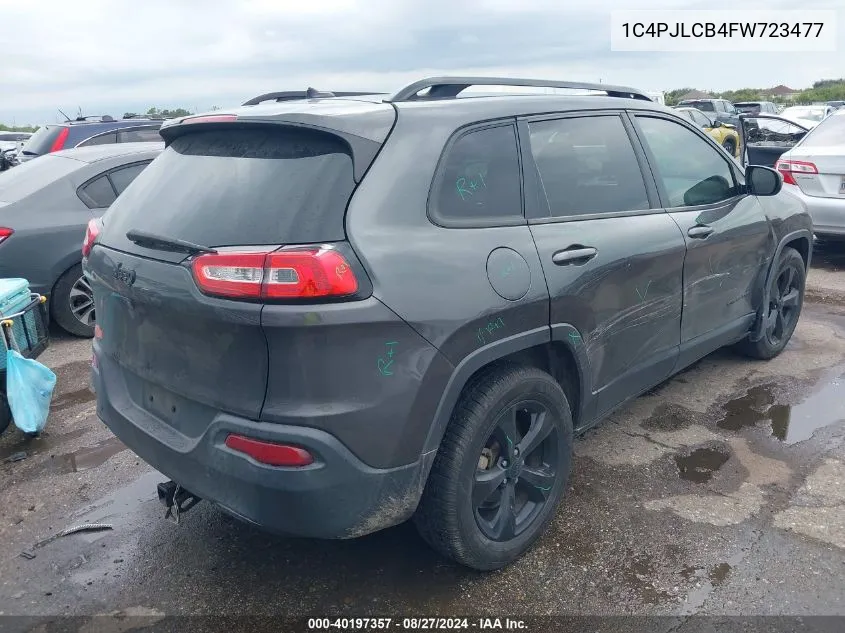 1C4PJLCB4FW723477 2015 Jeep Cherokee Latitude Altitude