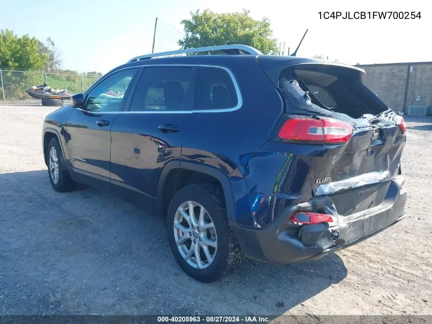 2015 Jeep Cherokee Latitude VIN: 1C4PJLCB1FW700254 Lot: 40205963