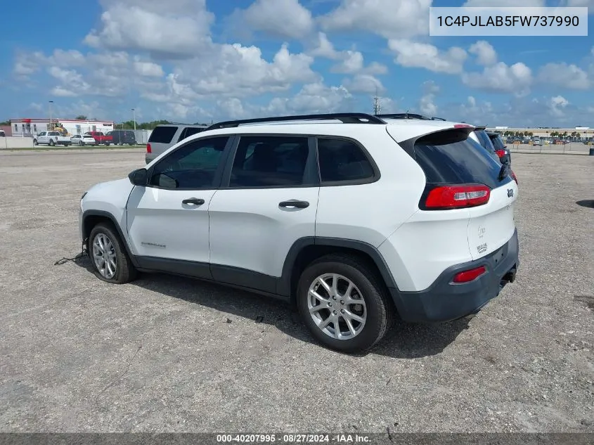 1C4PJLAB5FW737990 2015 Jeep Cherokee Sport