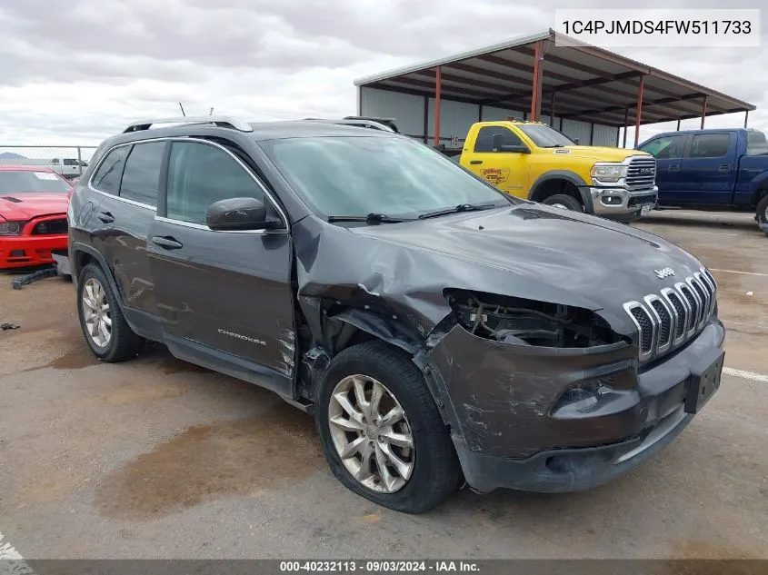 1C4PJMDS4FW511733 2015 Jeep Cherokee Limited