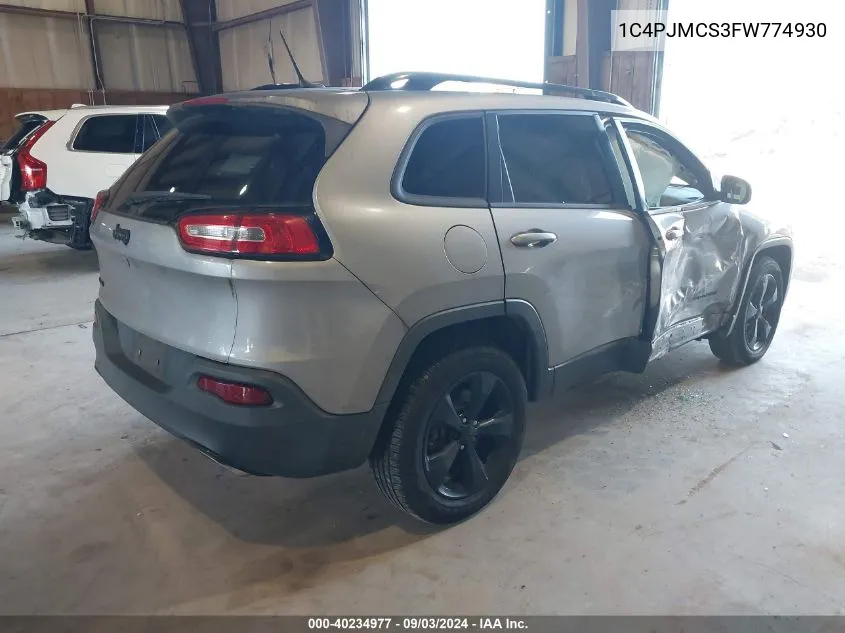 1C4PJMCS3FW774930 2015 Jeep Cherokee Latitude Altitude