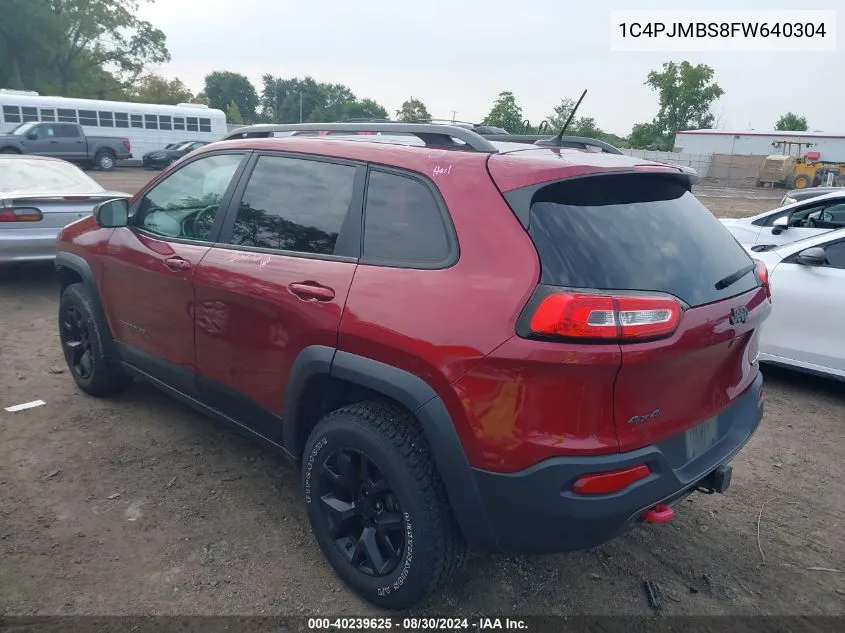 1C4PJMBS8FW640304 2015 Jeep Cherokee Trailhawk