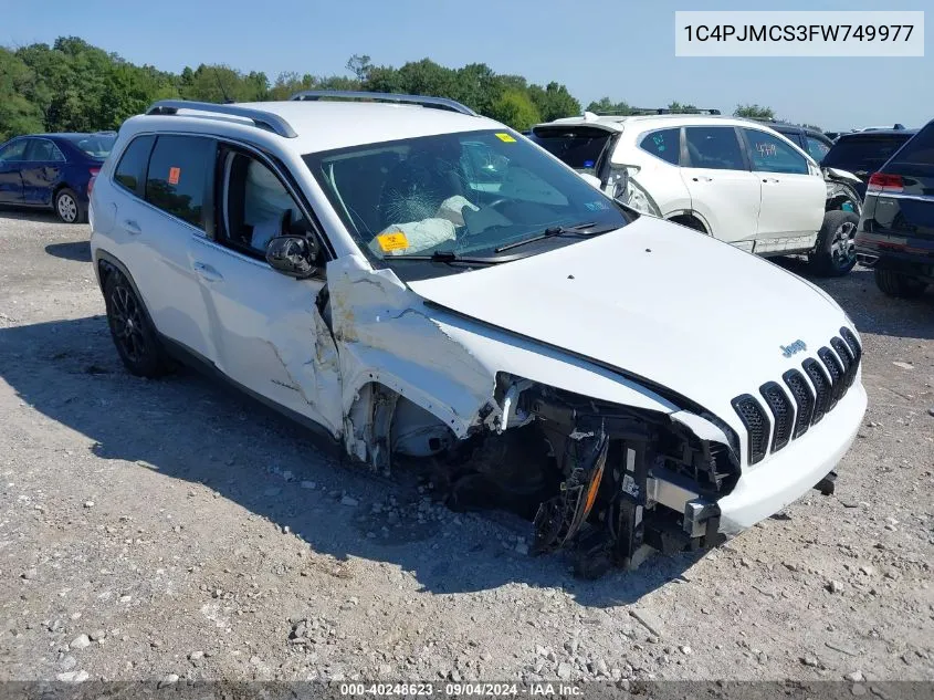 2015 Jeep Cherokee Latitude VIN: 1C4PJMCS3FW749977 Lot: 40248623