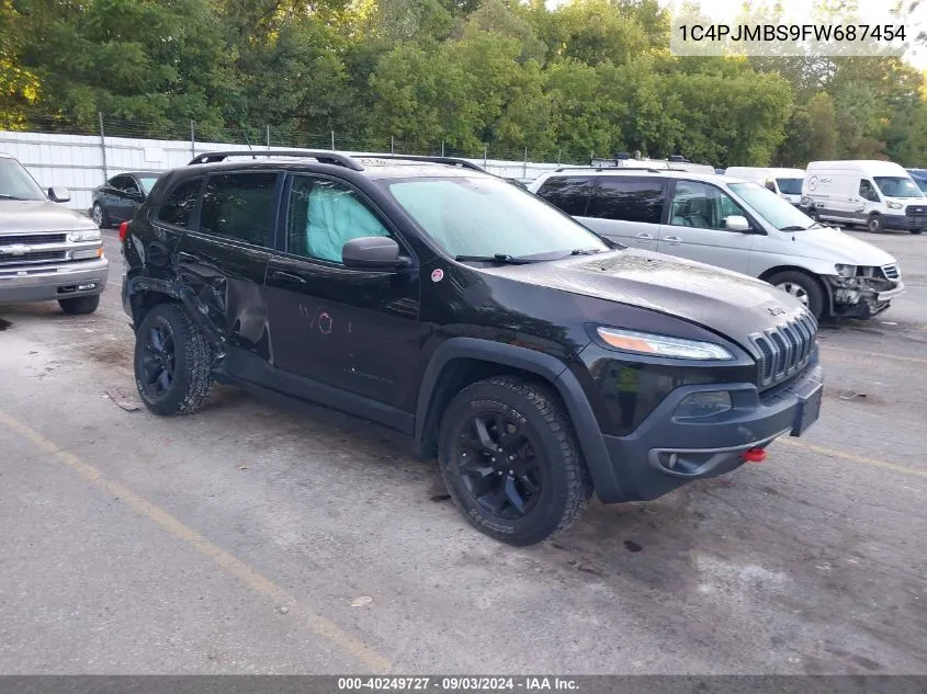 2015 Jeep Cherokee Trailhawk VIN: 1C4PJMBS9FW687454 Lot: 40249727