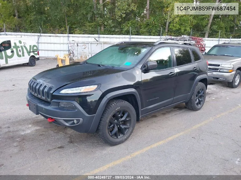 2015 Jeep Cherokee Trailhawk VIN: 1C4PJMBS9FW687454 Lot: 40249727