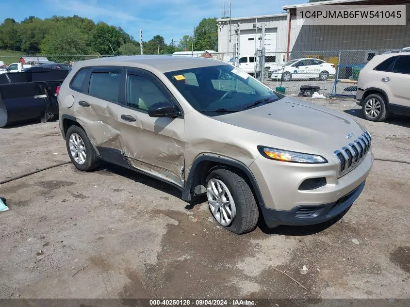 2015 Jeep Cherokee Sport VIN: 1C4PJMAB6FW541045 Lot: 40250128