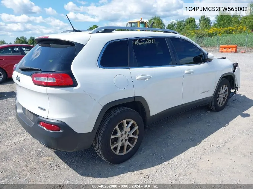 2015 Jeep Cherokee Latitude VIN: 1C4PJMCS2FW565002 Lot: 40262080