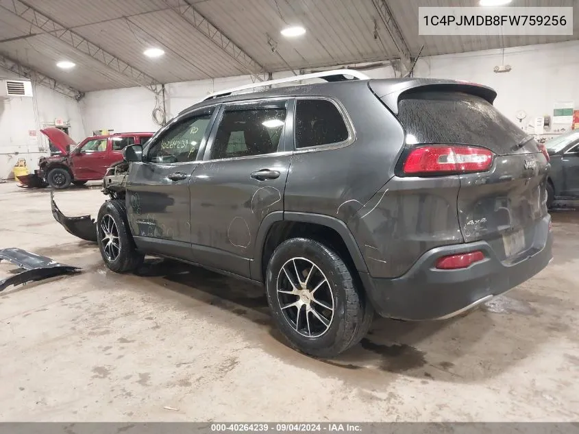 1C4PJMDB8FW759256 2015 Jeep Cherokee Limited