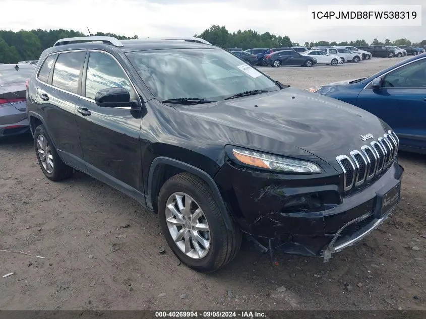 1C4PJMDB8FW538319 2015 Jeep Cherokee Limited