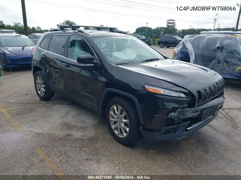 1C4PJMDB9FW758066 2015 Jeep Cherokee Limited