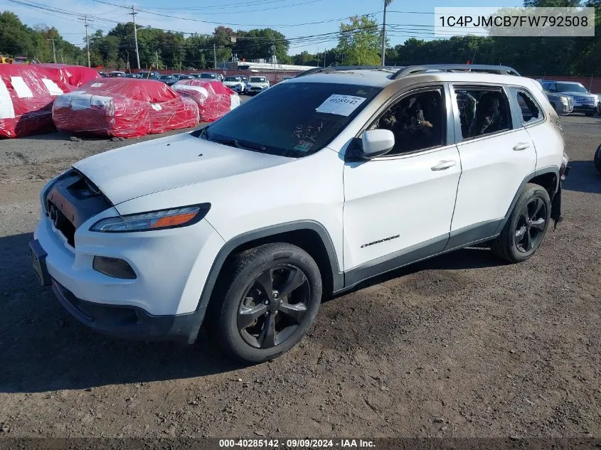 2015 Jeep Cherokee Latitude Altitude VIN: 1C4PJMCB7FW792508 Lot: 40285142