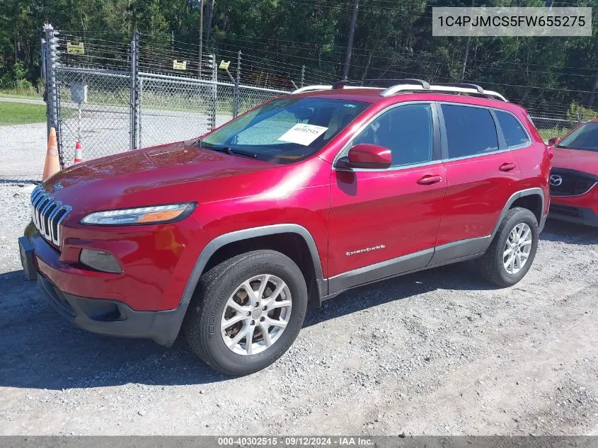 2015 Jeep Cherokee Latitude VIN: 1C4PJMCS5FW655275 Lot: 40302515