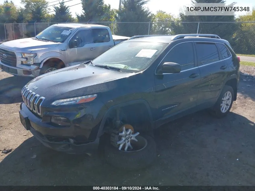 2015 Jeep Cherokee Latitude VIN: 1C4PJMCS7FW745348 Lot: 40303184