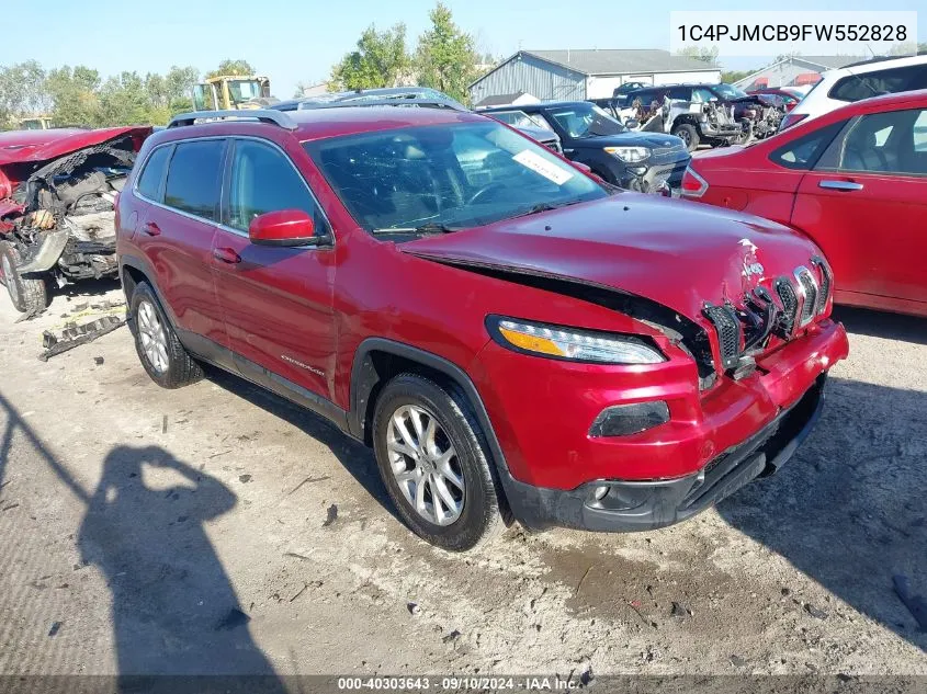 2015 Jeep Cherokee Latitude VIN: 1C4PJMCB9FW552828 Lot: 40303643