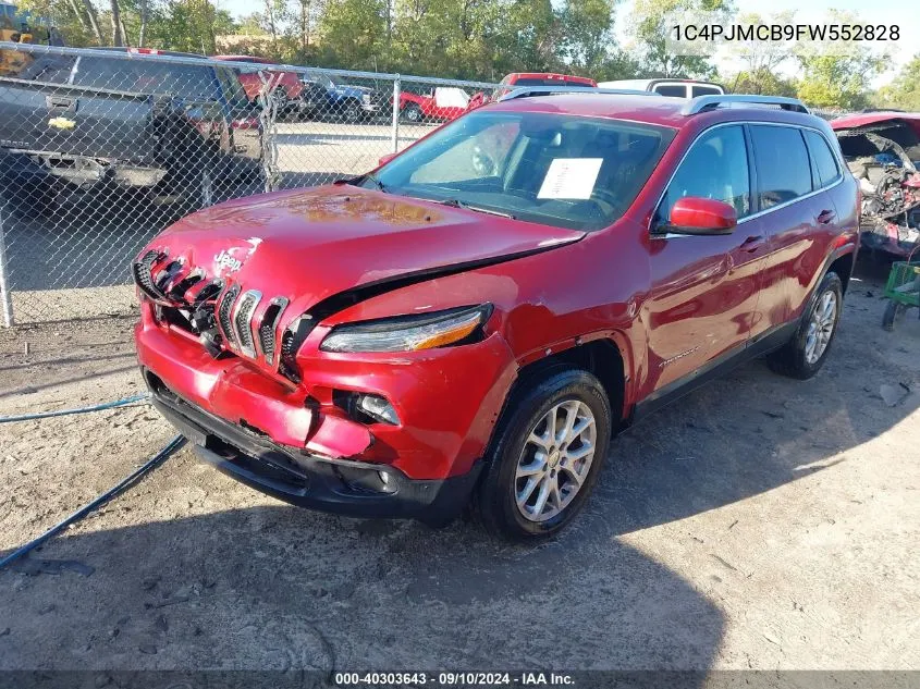 2015 Jeep Cherokee Latitude VIN: 1C4PJMCB9FW552828 Lot: 40303643