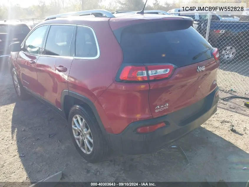 2015 Jeep Cherokee Latitude VIN: 1C4PJMCB9FW552828 Lot: 40303643