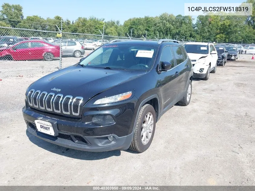 2015 Jeep Cherokee North VIN: 1C4PJLCS2FW518319 Lot: 40303950