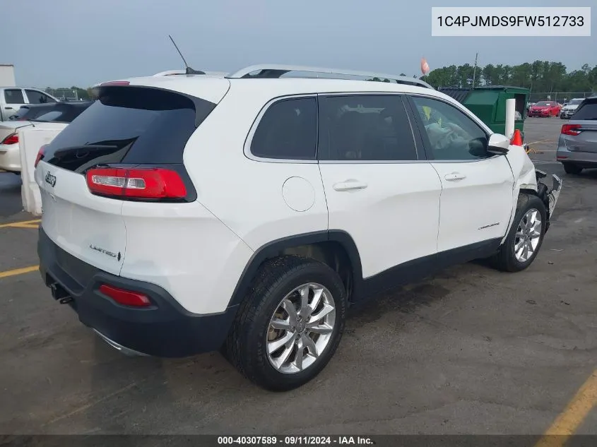 1C4PJMDS9FW512733 2015 Jeep Cherokee Limited