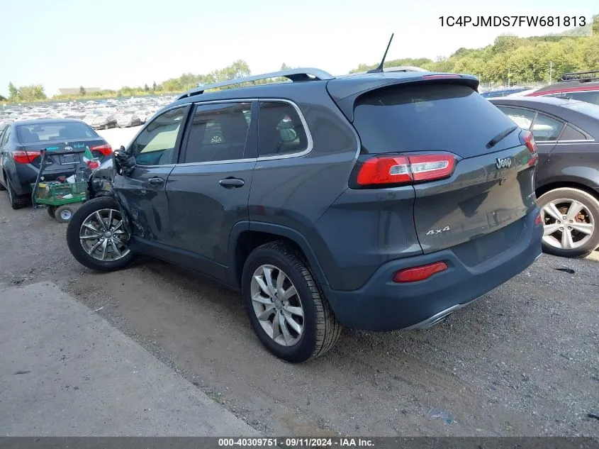 1C4PJMDS7FW681813 2015 Jeep Cherokee Limited