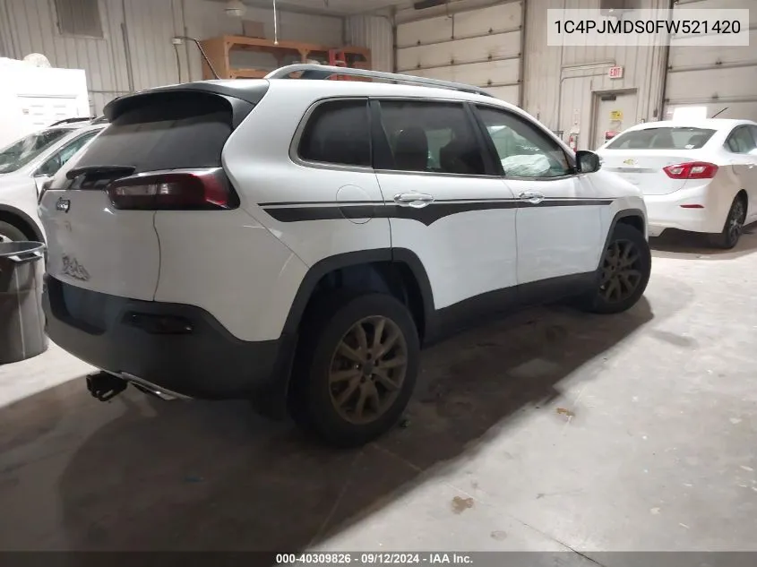 1C4PJMDS0FW521420 2015 Jeep Cherokee Limited