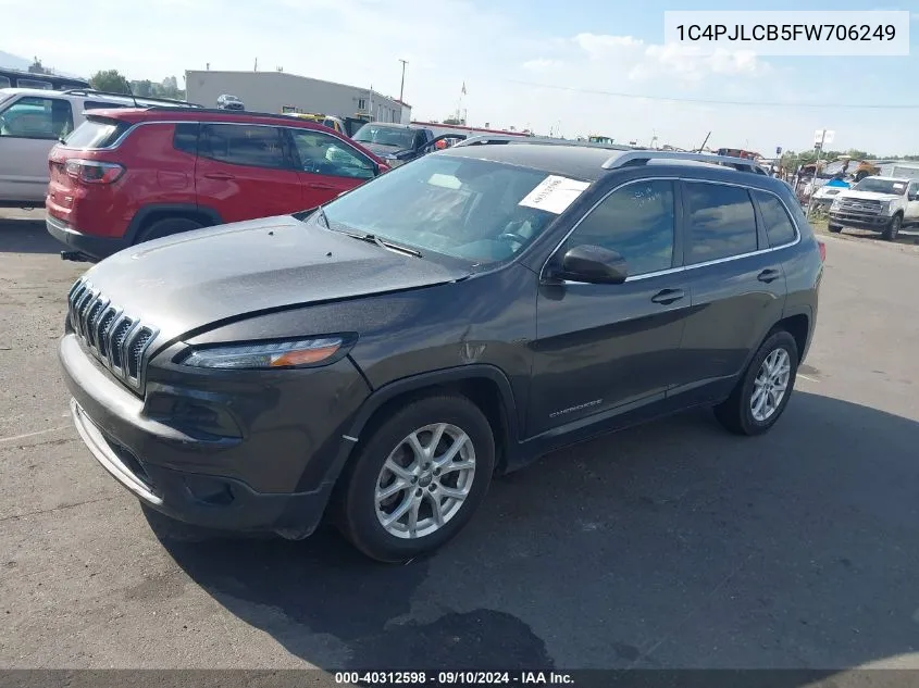 2015 Jeep Cherokee Latitude VIN: 1C4PJLCB5FW706249 Lot: 40312598