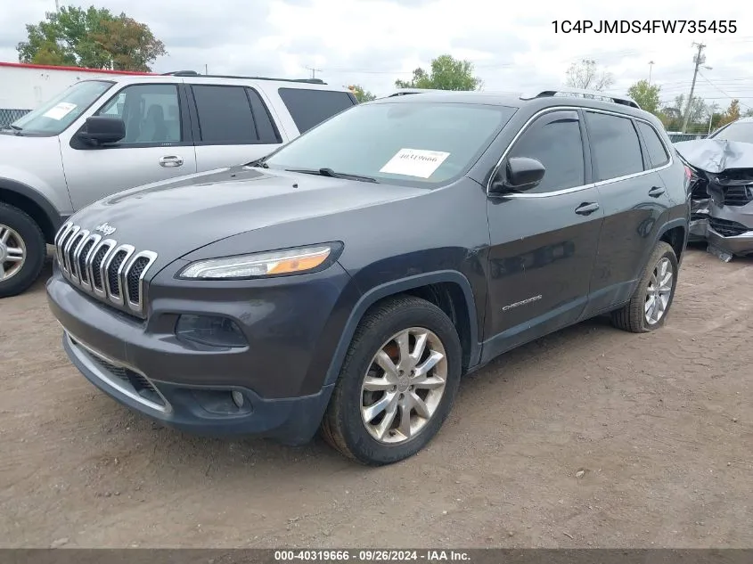 1C4PJMDS4FW735455 2015 Jeep Cherokee Limited