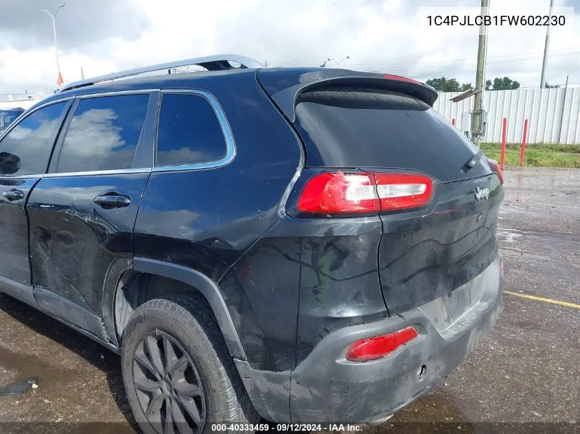 1C4PJLCB1FW602230 2015 Jeep Cherokee Latitude