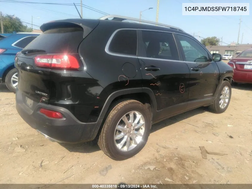 1C4PJMDS5FW718745 2015 Jeep Cherokee Limited