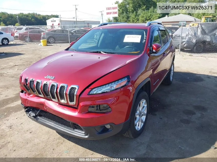 2015 Jeep Cherokee Latitude VIN: 1C4PJMCSXFW626371 Lot: 40336571